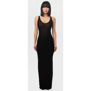 NWT Naked Wardrobe HOURGLASS MESH TANK MAXI DRESS
